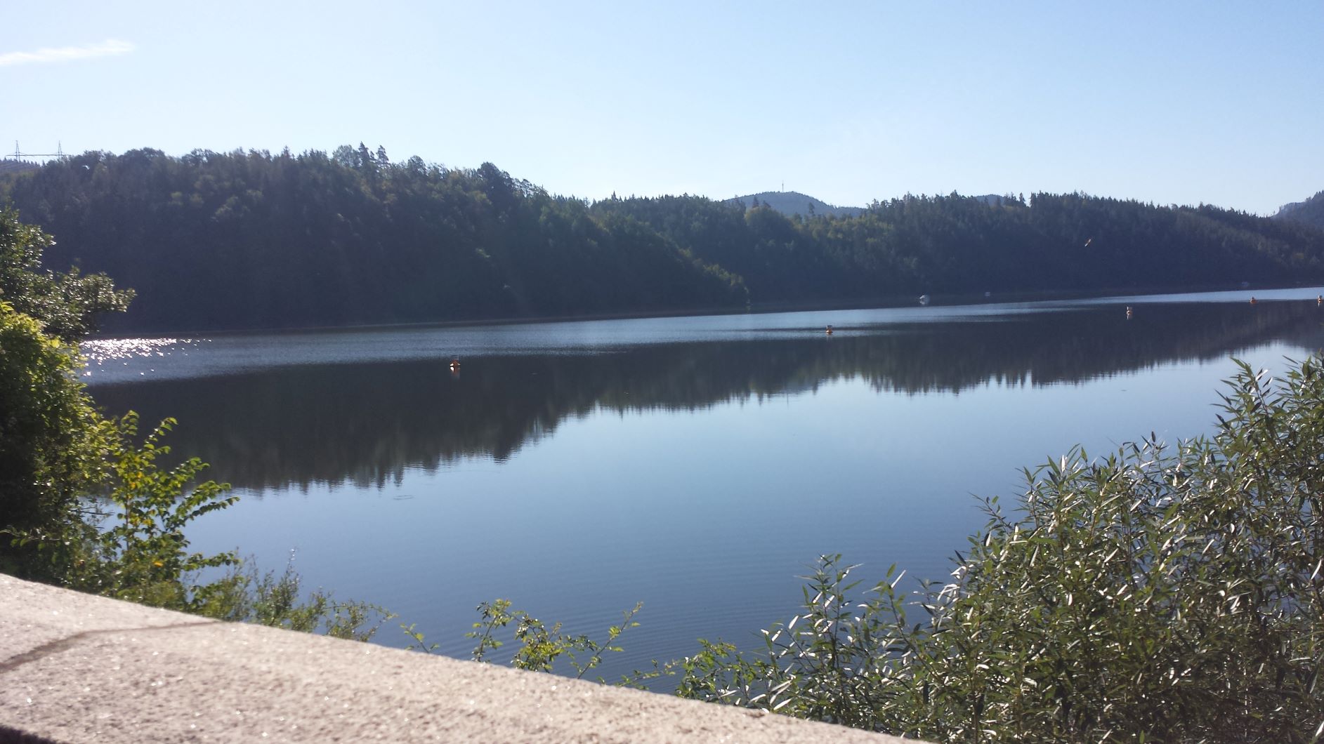 Hohenwartestausee-BlickvonderStaumauer