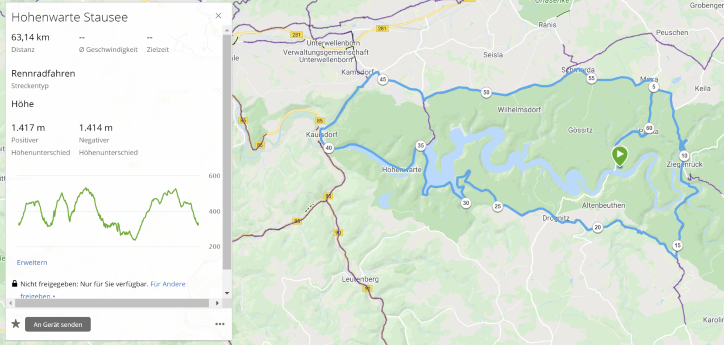 Hohenwartestausee-Strecke